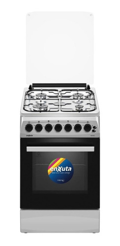 Cocina Enxuta Combinada Horno Electrico 4 Hs Gas Acero Timer