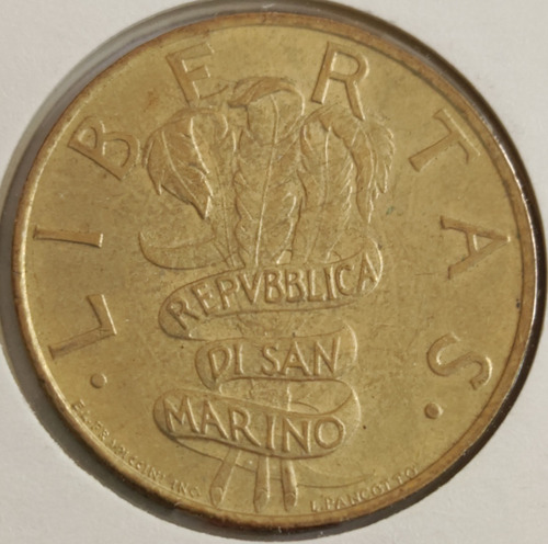 Moneda De República De San Marino 1995.