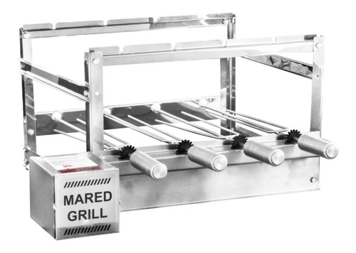 Imagem 4 de 4 de Churrasqueira Giratória Inox Bivolt 4 Espetos Rotativos Weg