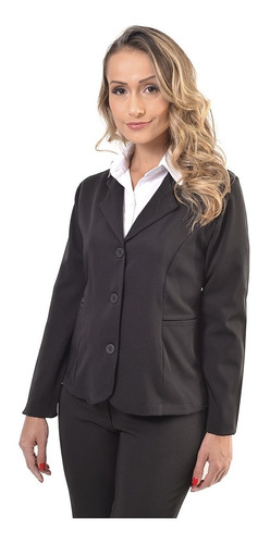 Blazer Social Two Way Preto (fabricação Própria)