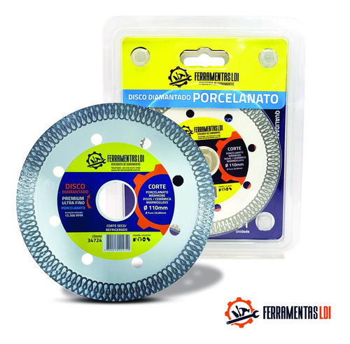 3 Disco Corte Diamantado Best Quality Ultrafino 110mm Ldi