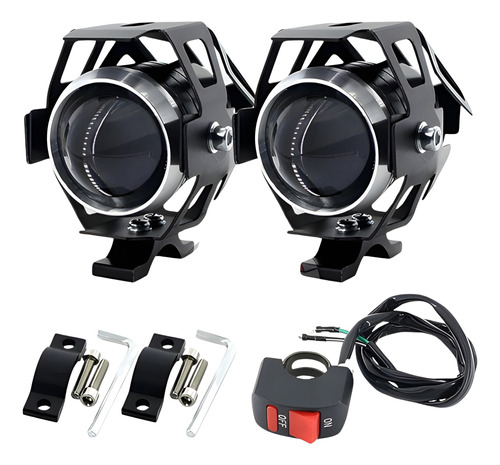 X2 Neblinero Led Cree Para Moto +switch Exploradora Auxiliar