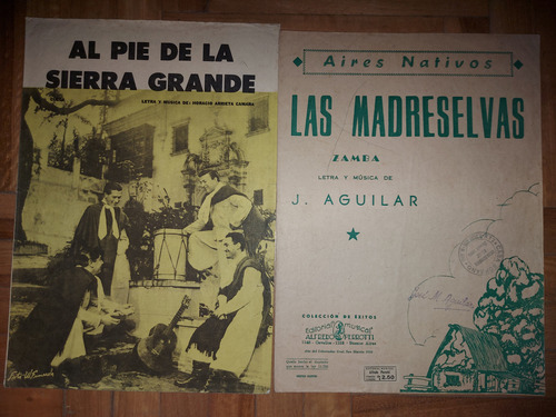 Imagen 3 de 10 de Antiguas Partituras De Folklore. Lote De 13. Ian 473