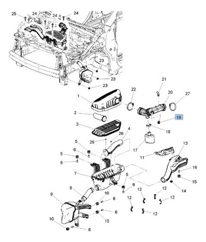 Sensor Temperatura Ent Aire Spark 1.2l 2013 A 2016