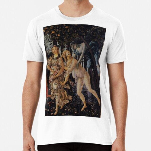 Remera Primavera De Sandro Botticelli (detalle) Algodon Prem