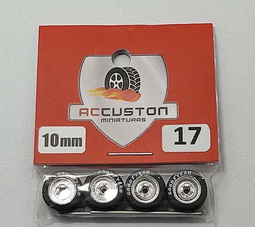Rodas P/ Customização Ac Custon 17 - 10mm - Escala 1/64