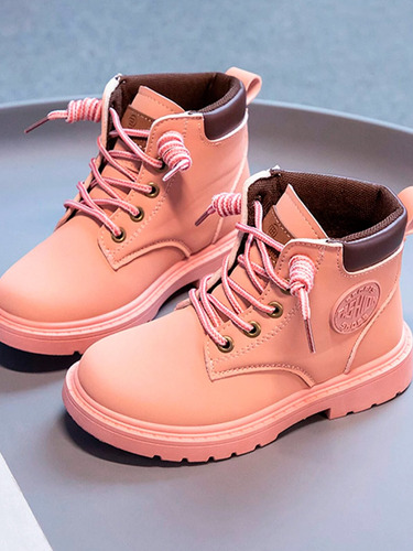 Botas Casuales Comodas Impermiables Tipo Combate Para Niños