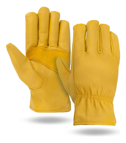 Guantes De Cuero De Cabra Premium Forrados De Invierno Estil