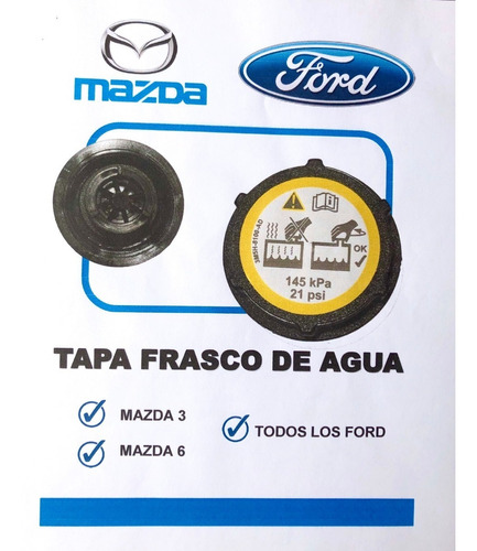Tapa Depósito / Frasco De Agua / Refrigerante Org Mazda
