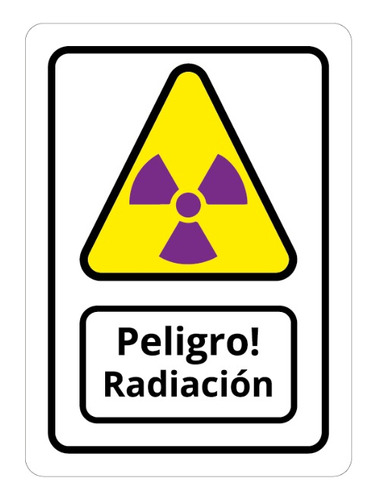 Señalética De Advertencia - Peligro De Radiación