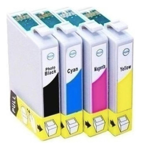 Kit Cartucho De Tinta Compativel Epson T0631 0632 0633 0634