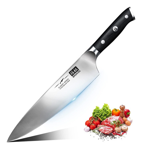 Cuchillo De Chef Shan Zu De 20 Cm