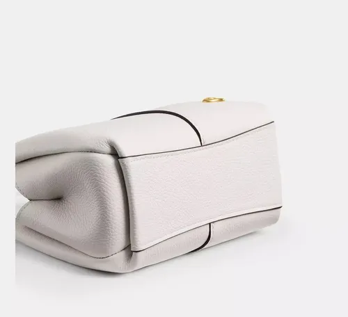 Coach Bag Lana Shoulder Bag 19 Branco Lisa Ouro | Parcelamento sem