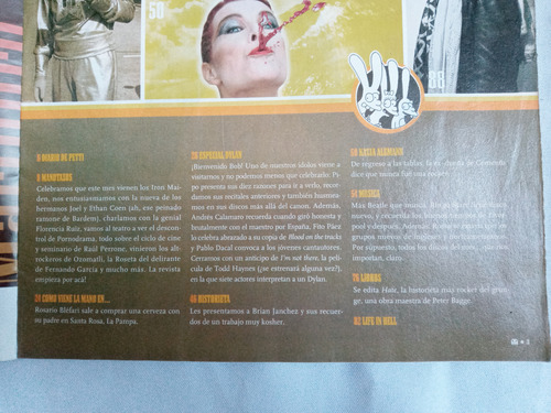 Revista Antigua * La Mano * N° 48 Año 2008 Rock Dylan (Usado)