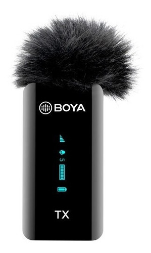 Micrófono Boya BY-XM6-S4 Lapela de 2,4 GHz negro para dispositivos iOS