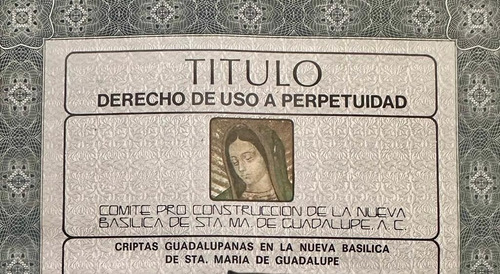 Cripta En Basílica De Guadalupe