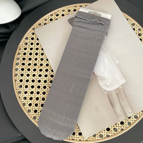 2 Pares De Calcetines De Verano Con Encaje Hueco En Forma De