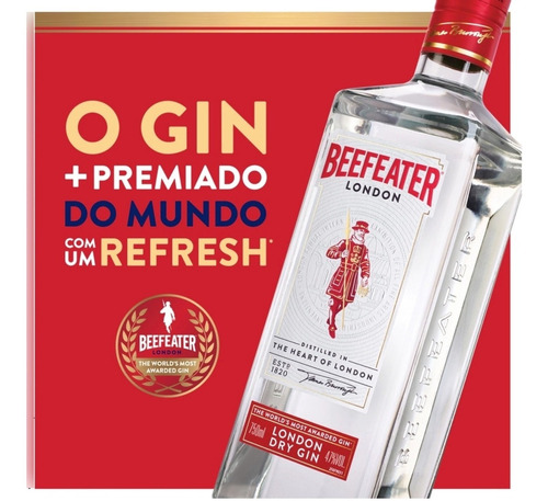 Imagem 3 de 3 de Gin Inglês Beefeater 750ml