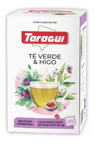 Te Verde & Higo Taragui X 20 Saq