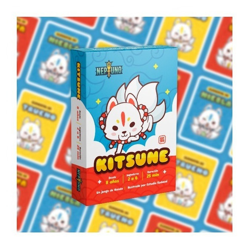Imagen 4 de 4 de Kitsune Juego De Mesa Cartas Tierno Neptuno