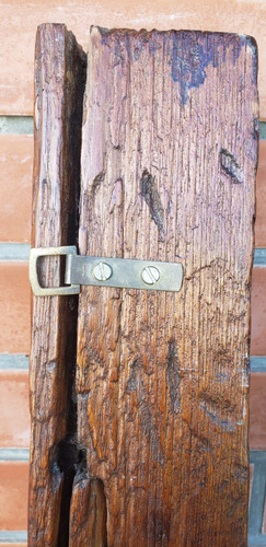 Lateral De Marco De Puerta Arabe De Madera Labrada Artesanal (Usado)