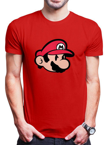 Polo Varon Mario Bros Face (d0426 Boleto.store)