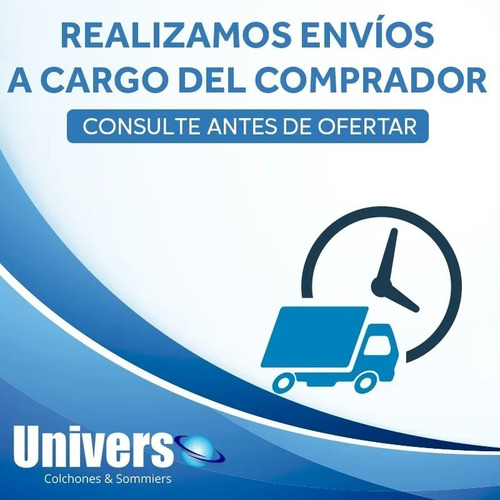 Colchón Mercurio Universo Alta Densidad 140x190 2 Plazas 1/2 Marrón Claro