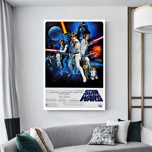 Cuadro Decorativo 60x90 Pelicula Poster Star Wars