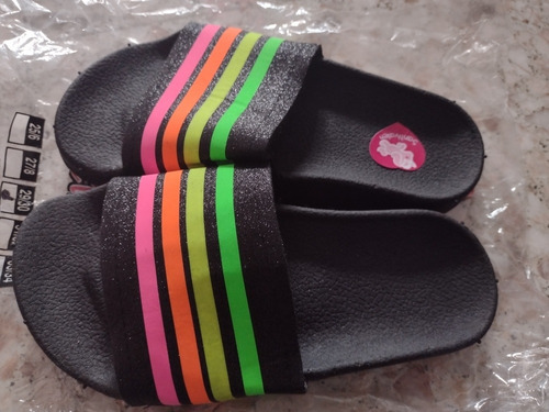 Ojotas Sandalias Niñas Multicolor Flúor  (últimas)