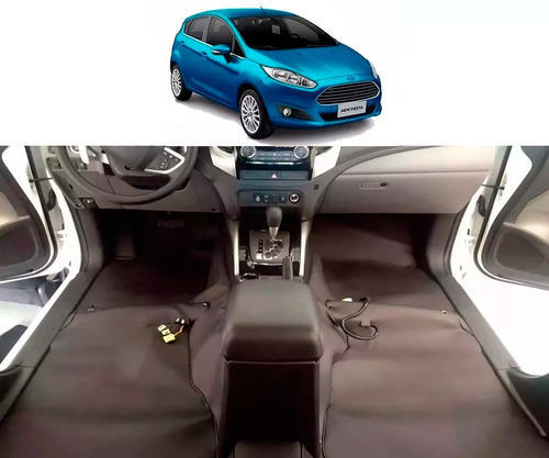 Tapete Automotivo Premium Assoalho Ford Fiesta New Fiesta 