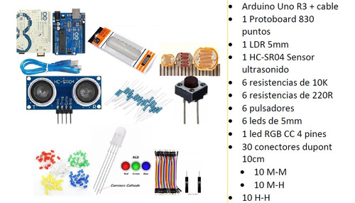 Kit Basico De Arduino Uno R3