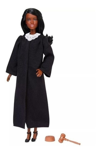 Imagem 5 de 7 de Barbie Profissões Juíza Cabelo Castanho Escuro Ms Sj