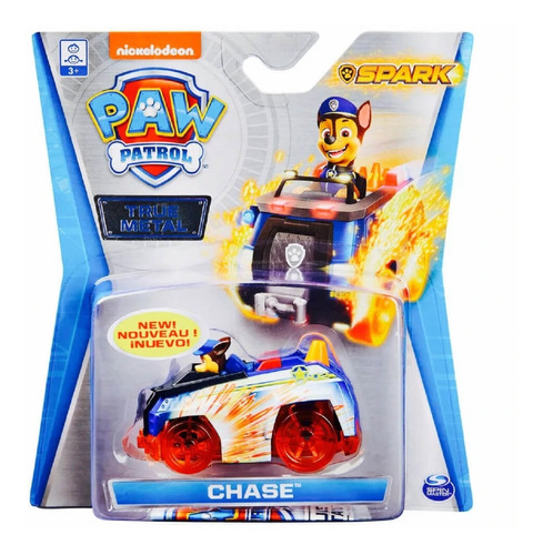 Paw Patrol Patrulla Canina Vehiculo Chase Spark True Metal