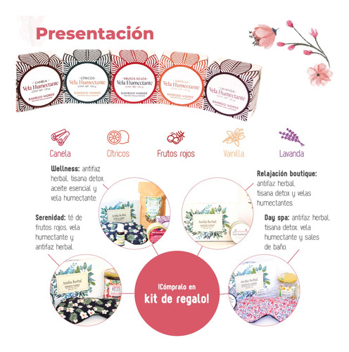 Vela Masaje 100 Gr: Lavanda, Soya, Cacao, Almendras
