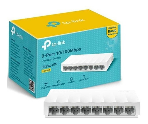 Switch De Escritorio Tp-link De 8 Puertos 10/100mbps Ls1008