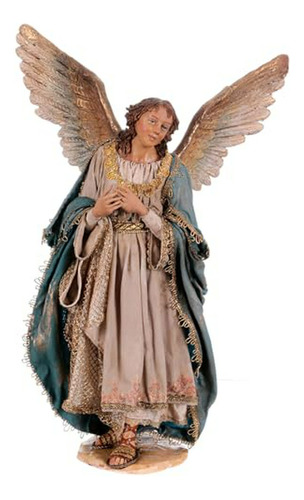 Estatua De Ángel De Pie, Belén Angela Tripi 30 Cm