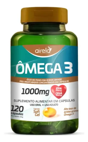 Suplemento Mega 3 1000mg 120 Capsulas Epa Dha Airela