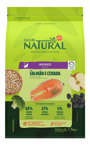 Affinity Guabi Natural Ração Adulto Salmão 1,5 kg