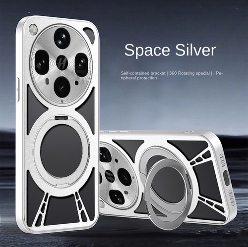 Funda Para Oppo Find X8 Pro X8s+ X8ultra Find X7 X8 Ultra, Carcasa Trasera De Aleación Dura Con Forma De Anillo Con Soporte Magnético