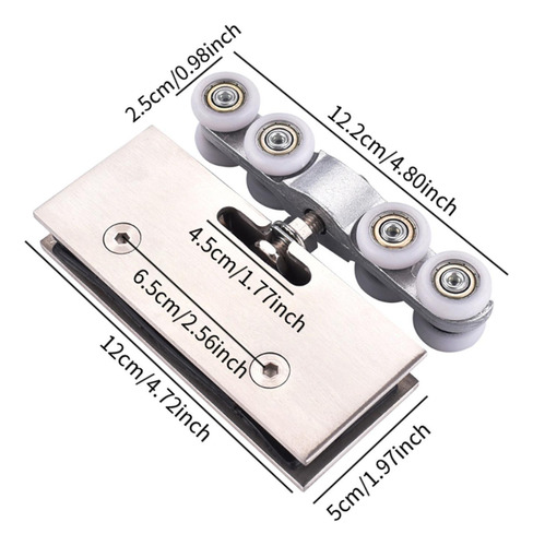 Rodillos Para Puertas Corredizas De Vidrio Ruedas Colgantes