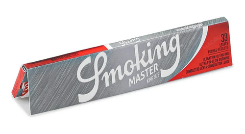 Seda Smoking Master King Size Prata 33 Folhas