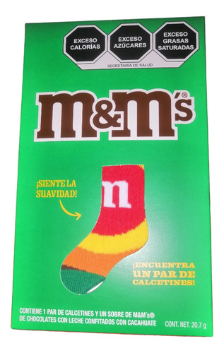 Calcetines M&ms + Bolsa Chocolates Con 20.7 Gr