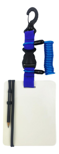 Tablero De Redacción De Buceo Bloc De Notas Con Clip Azul