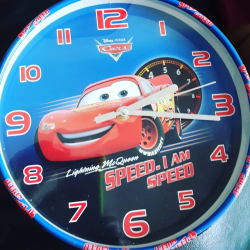 Reloj De Pared De Cars Para Niños 