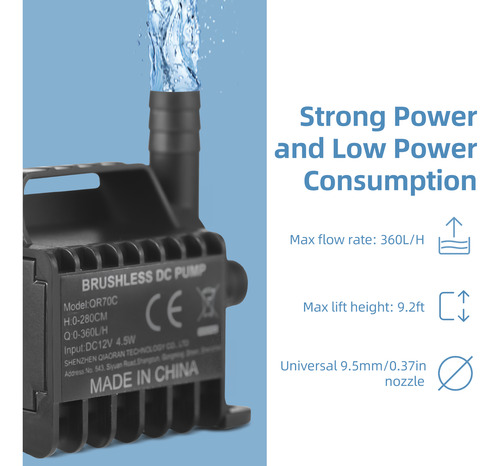 Bomba Eléctrica Sumergible Portátil Con Bomba De Succión Par
