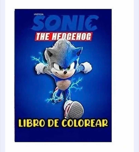 Sonic Libro Para Colorear 15 Piezas Sonic Libro