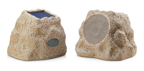 Par Altavoz Solar Inalambrico Bluetooth Rock Piedra Arenisca