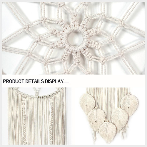 Atrapasueños Hecho Mano Macramé Grande Decoración De...