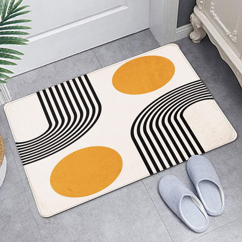 Britimes Boho Mid Century Bath Bath Para Baño Sin Silp Abstr