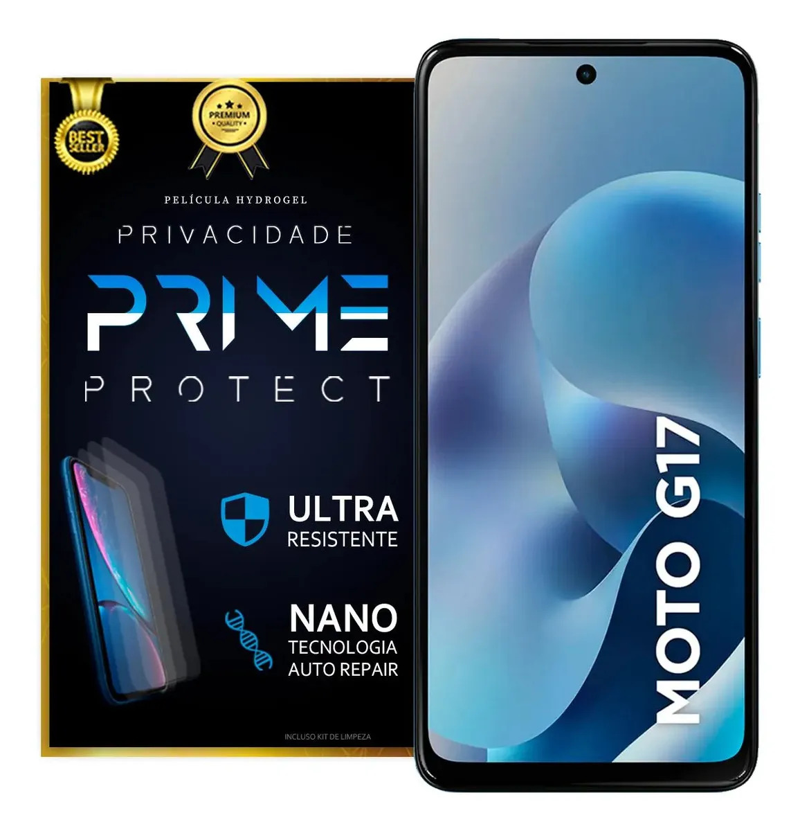 Película Hidrogel Moto G17 Privacidade